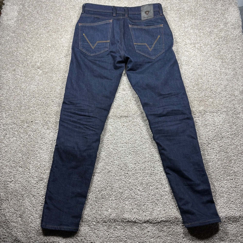REV'IT! Lewis Selvedge TF Men's Motorcycle Jeans Dark Blue Cordura W31 L32 AA